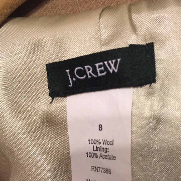 Tan J. Crew 100% Wool Jacket - Picture 2 of 5